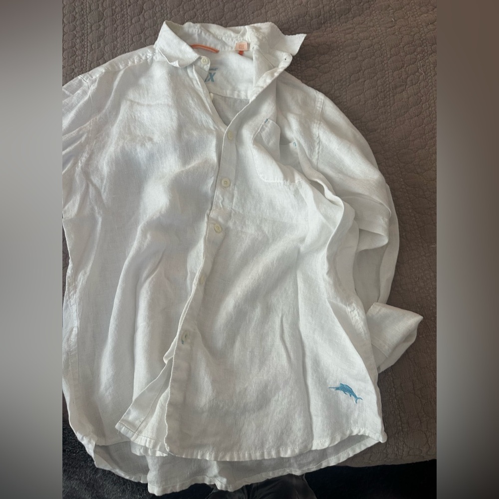 Tommy Bahama White Casual Button Down Shirt